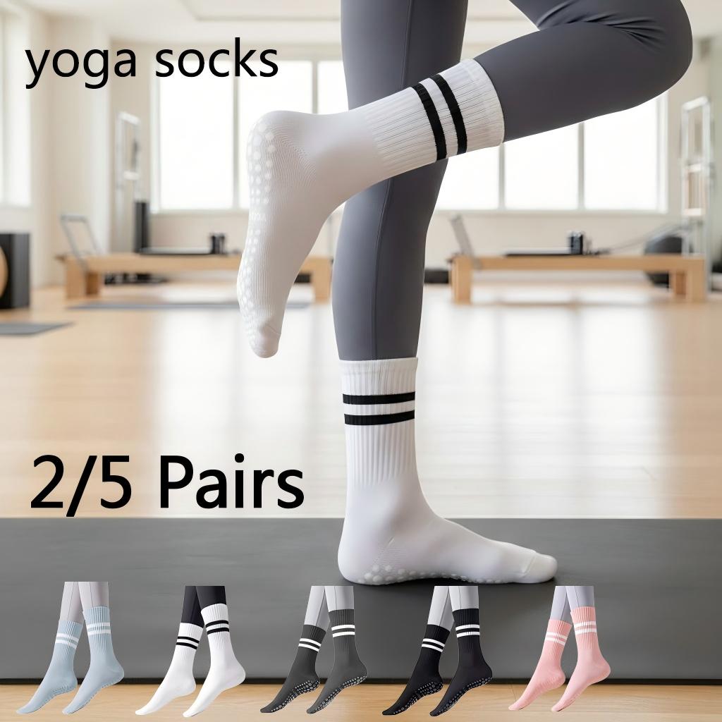 Pilate Yoga Workout - 여성용 논슬립 요가 양말, 그립감 있는