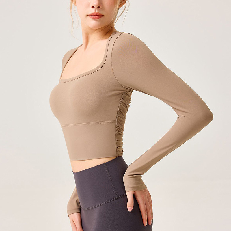 가슴 패드가 내장된 여성용 롱슬리브 요가 탑, 러닝,  - Pilates Yoga One 리뷰 및 가격